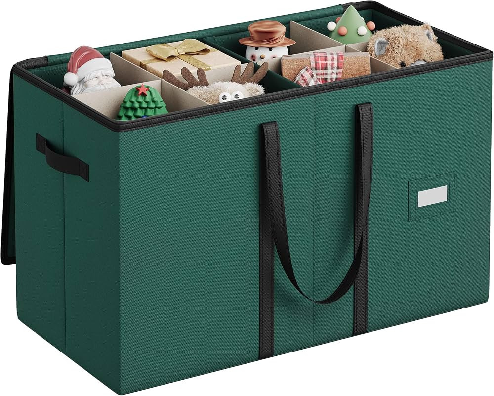 SONGMICS Christmas Figurine Storage Box for 15-Inch Figurines and Nutcrackers, Holiday Decor Orga... | Amazon (US)