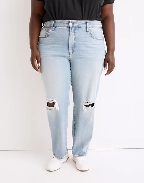 The Plus Curvy Perfect Vintage Jean in Danby Wash: Ripped Edition | Madewell