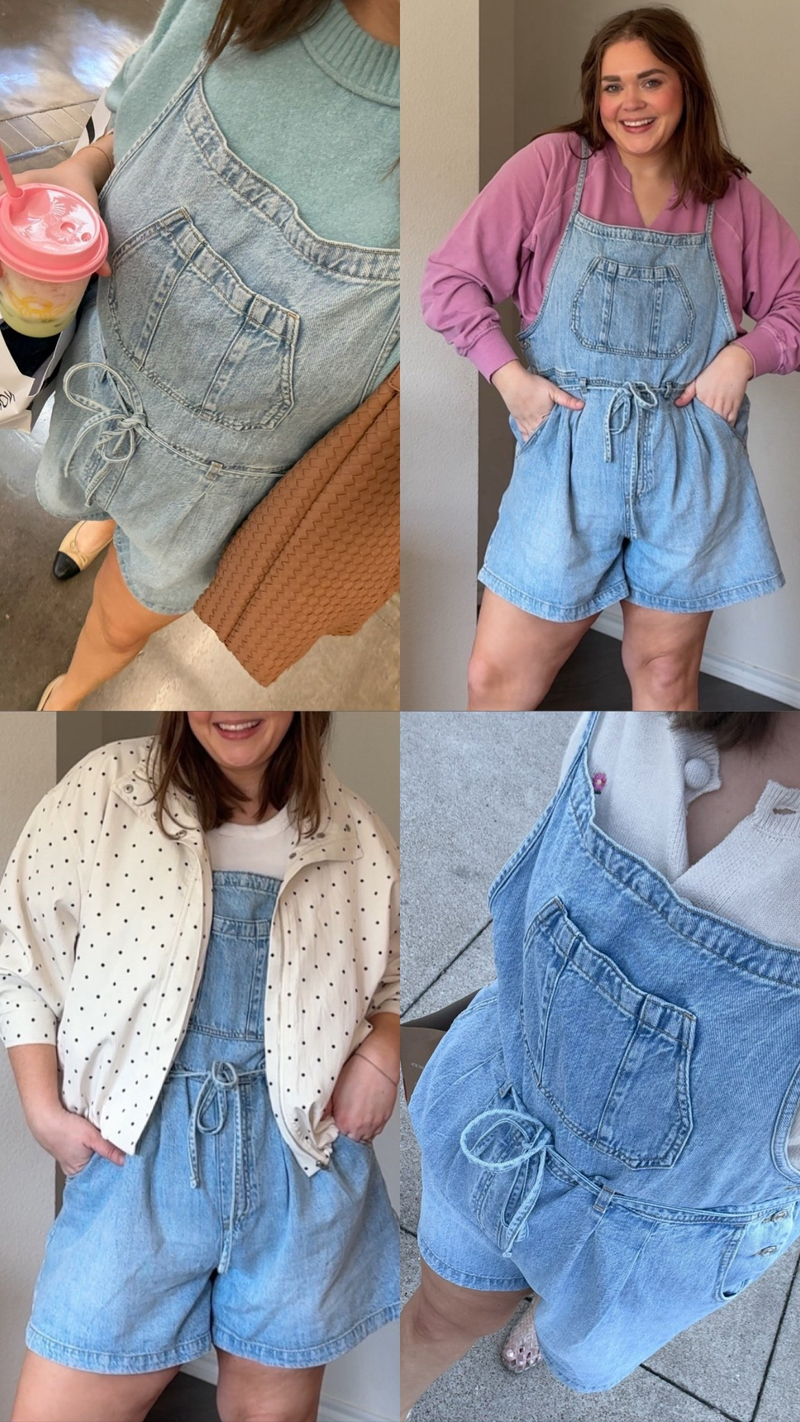 Ways I’ve been wearing my favorite overalls. Wearing 1x with plenty of room they fit oversized. ￼

#LTKPlusSize #LTKMidsize