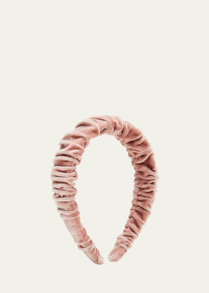 Lele Sadoughi Velvet Ruched Kelly Headband | Bergdorf Goodman