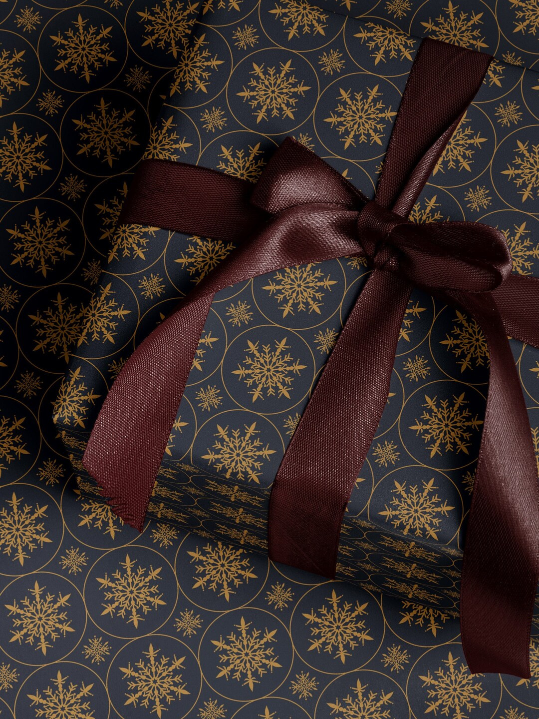 Snowflake Wrapping Paper Holiday Gift Wrap Snowflake Gift Wrap Elegant Christmas Gift Wrap Season... | Etsy (US)