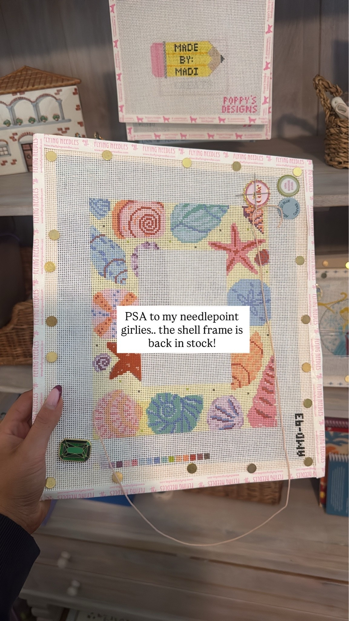 Needlepoint frame is back in stock!

#LTKselfcare #LTKdayinmylife #LTKvlog