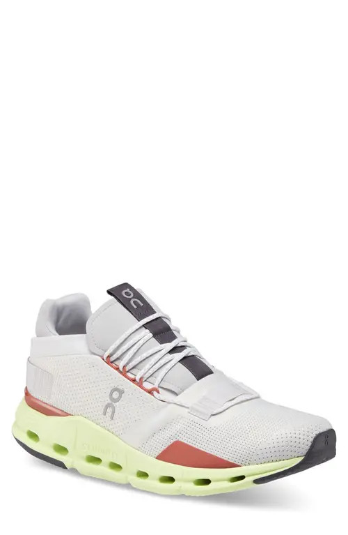 On Cloudnova Sneaker in White/Limelight at Nordstrom, Size 9.5 | Nordstrom