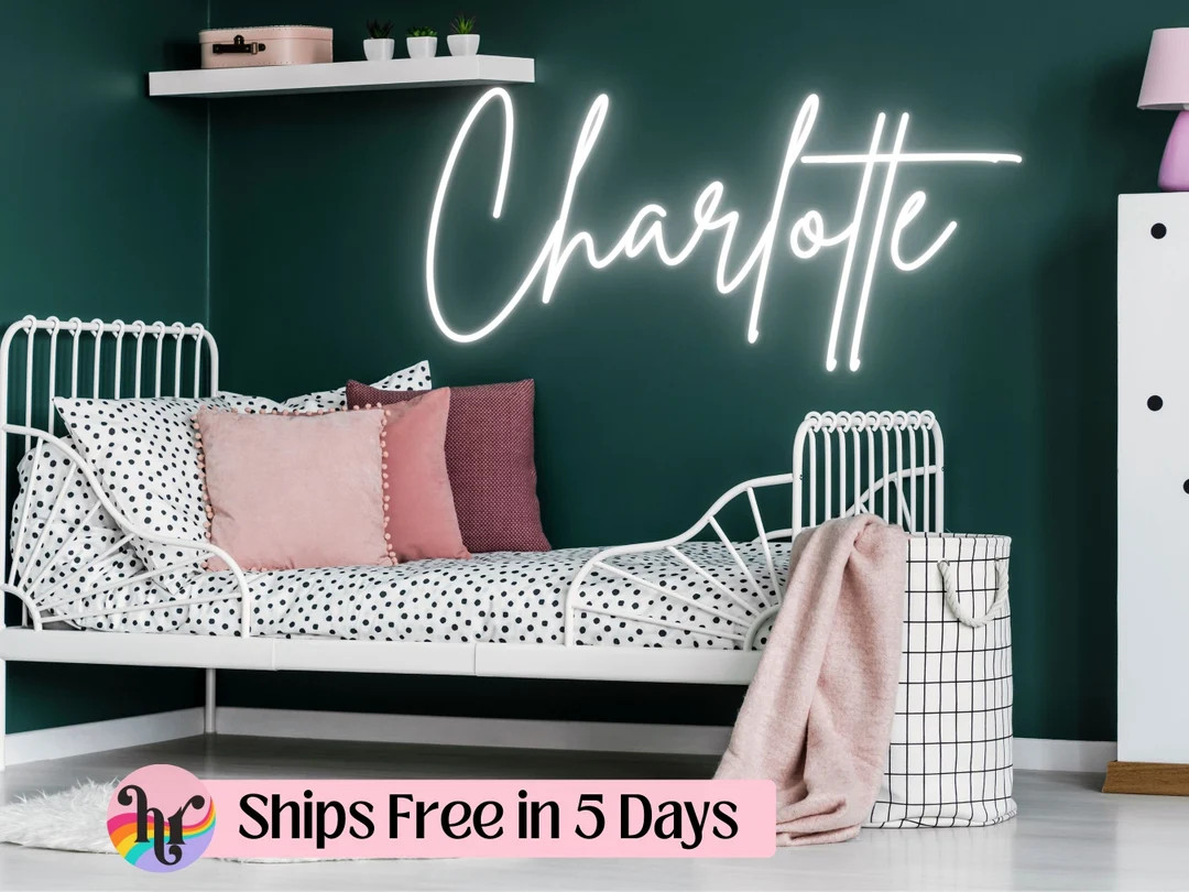 Custom Neon Name Sign Name Sign Nursery Sign Nursery - Etsy | Etsy (US)