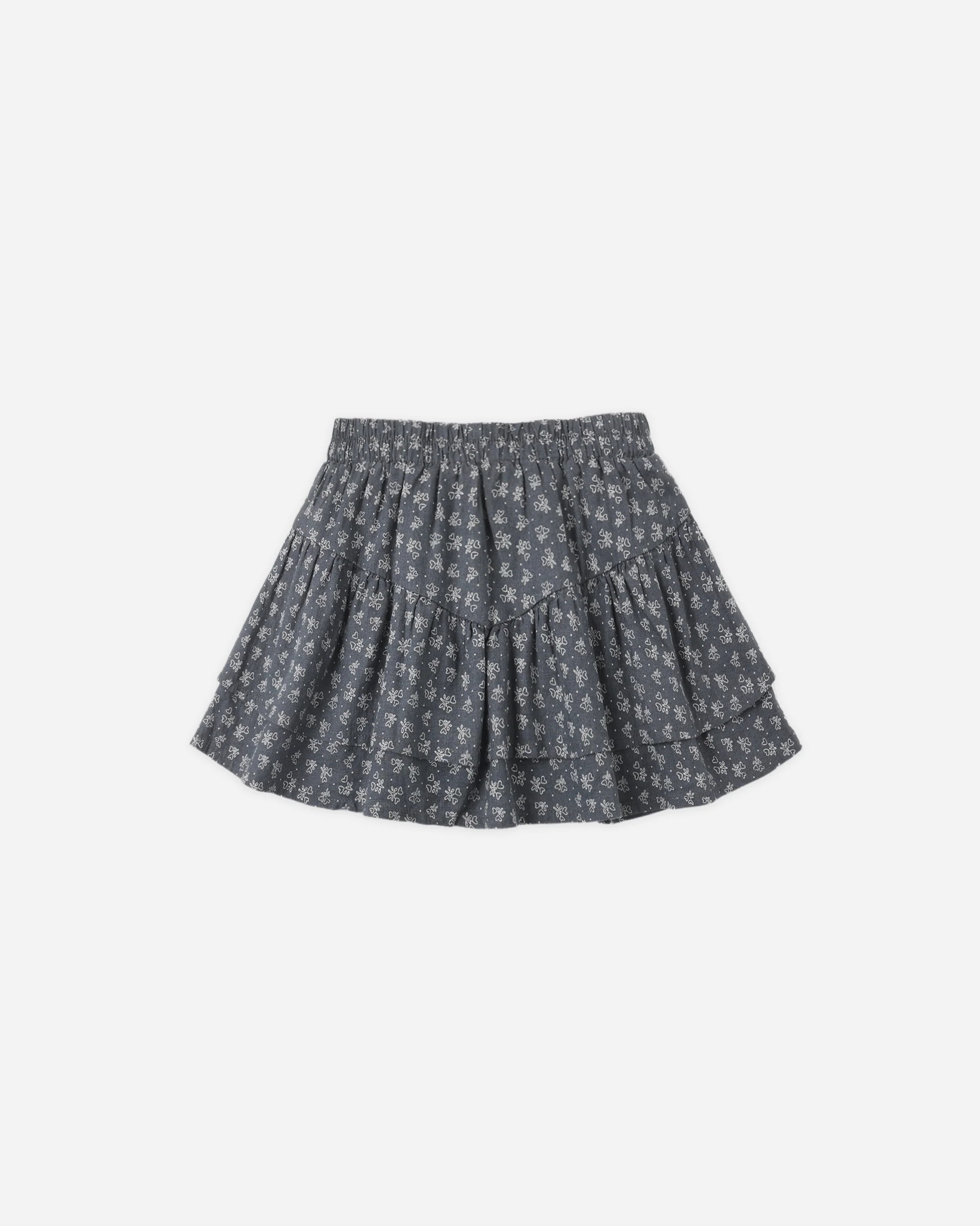 Tiered Mini Skirt Heart Ditsy | Rylee + Cru