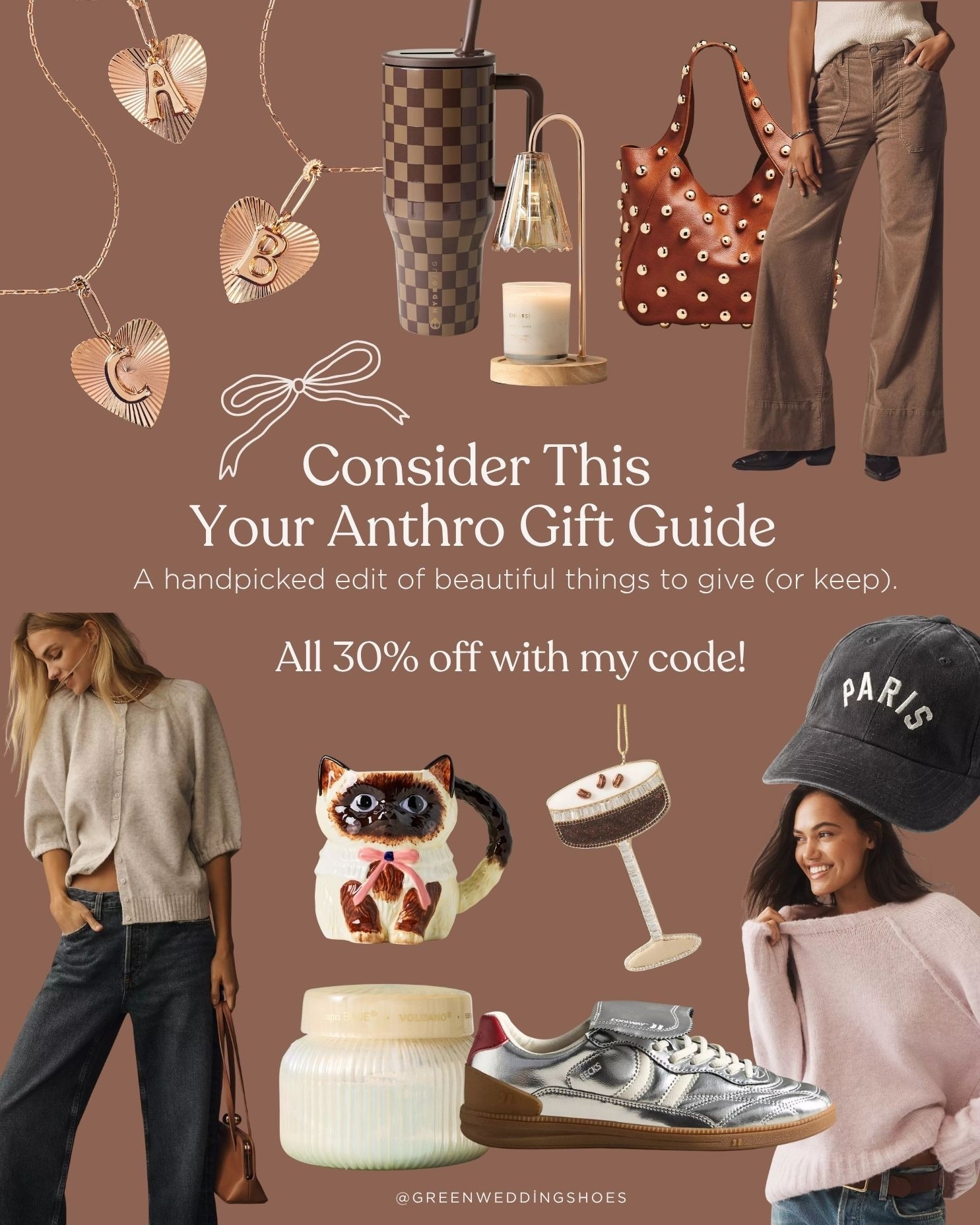 My curated Gift Guide to favorite things from Anthropologie to gift (or keep for yourself). Use JEN30 to save 30% off almost everything on the Anthropologie site right now. Code ends on Sunday Nov 23. 

#LTKHoliday #LTKSaleAlert #LTKGiftGuide