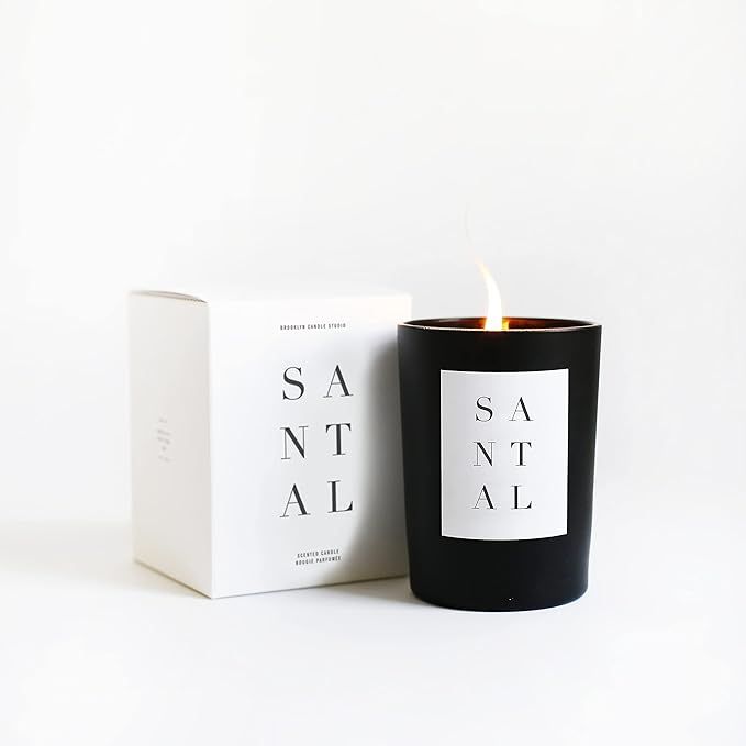Brooklyn Candle Studio Santal Noir Candle | Vegan Soy Wax Luxury Scented Candle, Hand Poured in T... | Amazon (US)