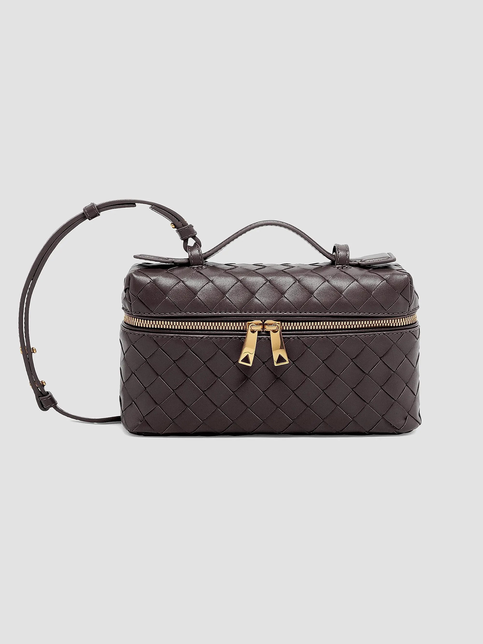 Bang Bang Intrecciato Leather Crossbody Vanity Case Bag | Saks Fifth Avenue