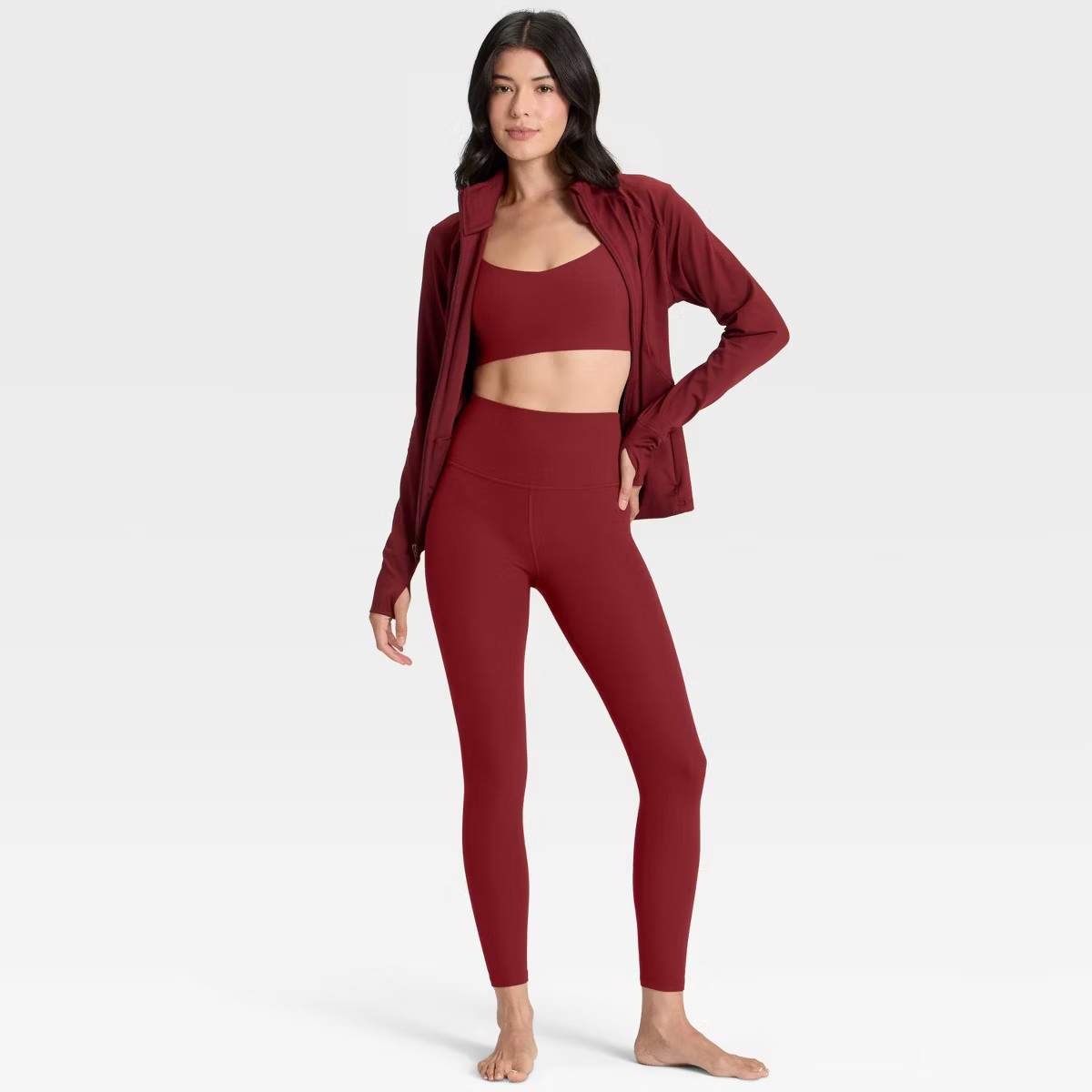 Women's Everyday Soft High-Rise Ribbed 7/8 Leggings - All In Motion™ | Target