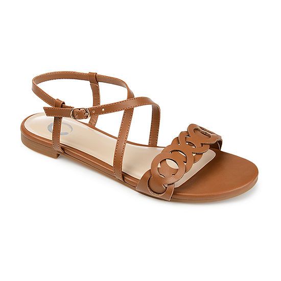 Journee Collection Womens Jalia Adjustable Strap Flat Sandals | JCPenney