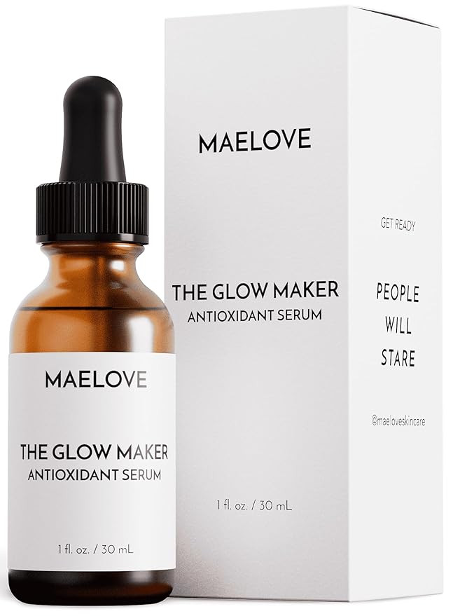 MAELOVE Glow Maker Vitamin C Serum with Vitamin E, Ferulic Acid & Hyaluronic Acid, Award-Winning ... | Amazon (US)