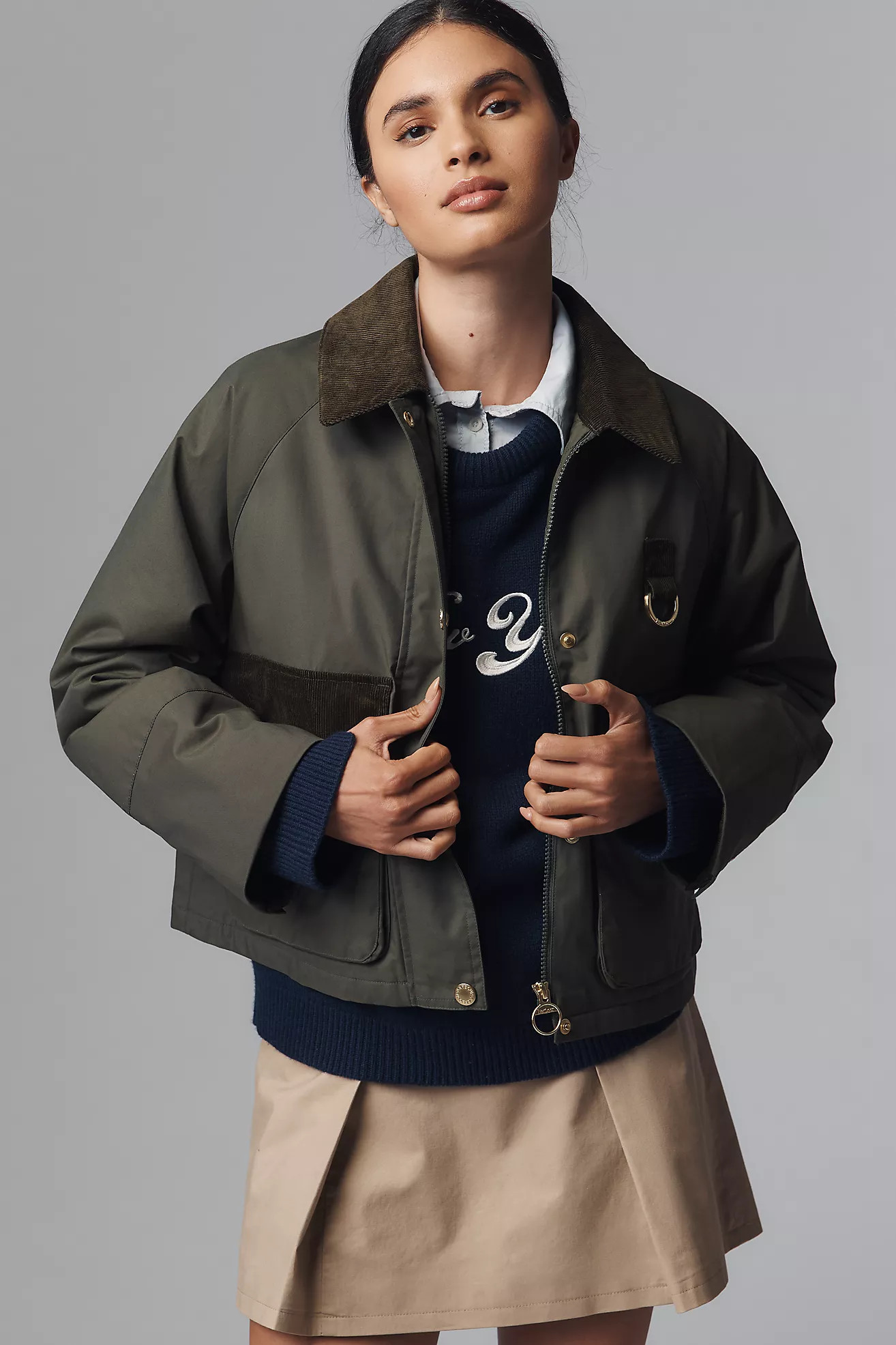 Barbour Phoebe Casual Waxed Cotton Jacket | Anthropologie (US)