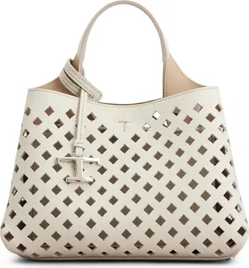 Tod's Apa Perforated Leather Top Handle Bag | Nordstrom | Nordstrom