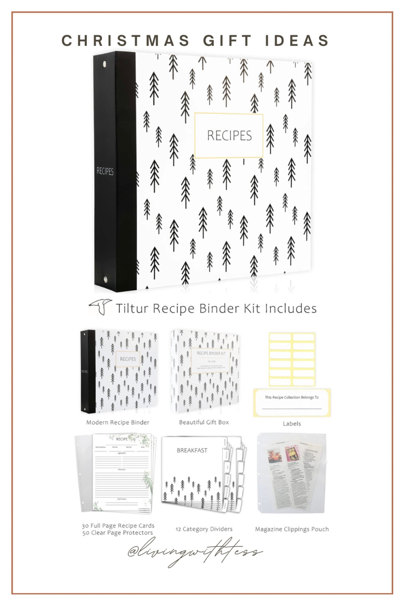 For the recipe or cooking lover in your life, this would be a great gift! I can’t wait to have one place for all of my recipe cards, printed recipes, clippings, etc. that I can add to as time goes on! #giftsforher #kitchengift #momgift

#LTKunder50 #LTKhome #LTKGiftGuide