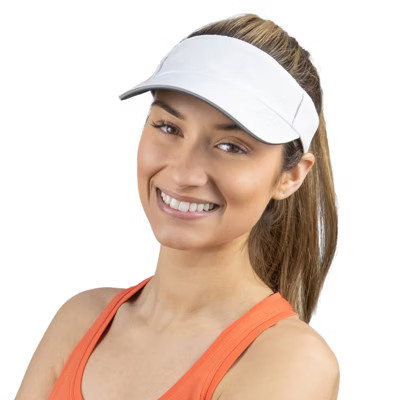 TrailHeads Women’s Sun Visor Hat - Summer Visors for Running, Tennis, Golf, Softball, Workouts -  White | Target