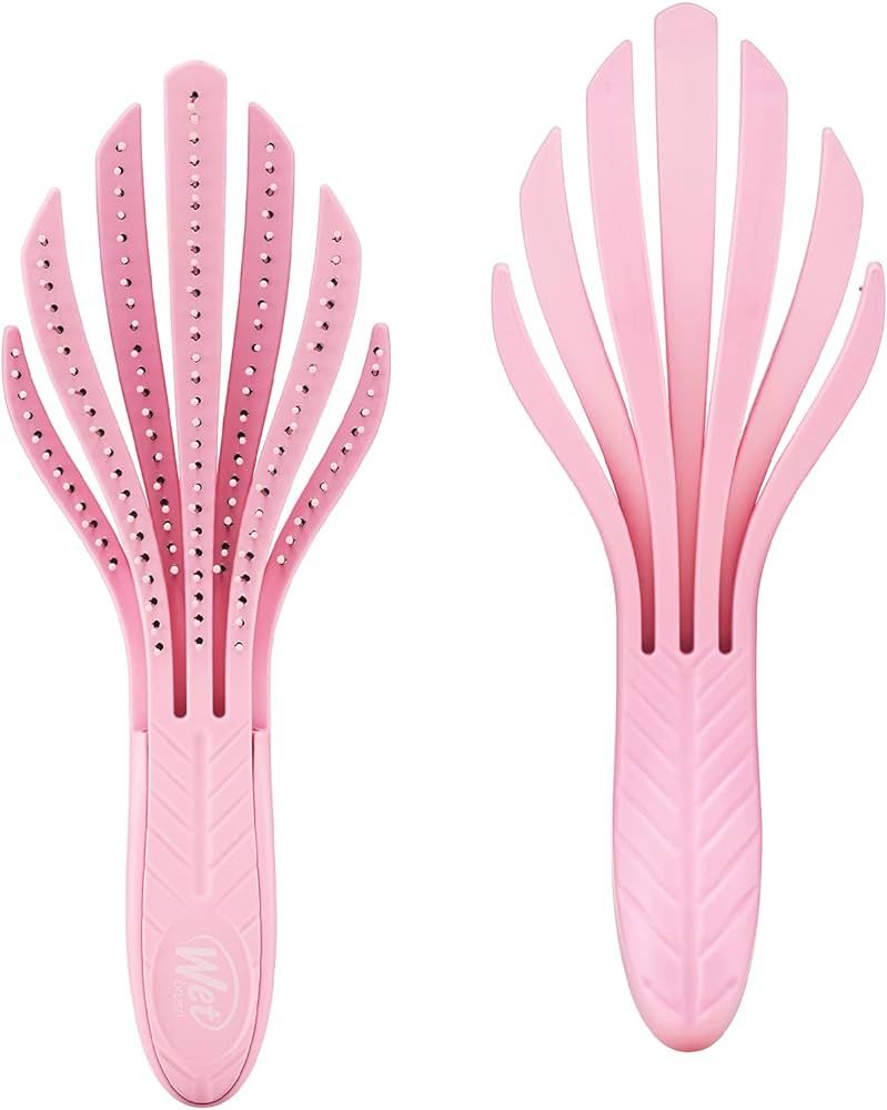 Wet Brush Go Green Hair Curl Detangler Brush - Pale Pink - Ultra-Soft IntelliFlex Detangling Bris... | Amazon (US)