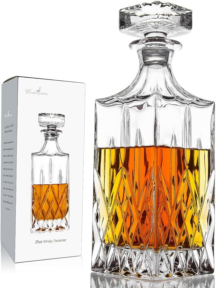 Whiskey Decanter With Glass Stopper ,25 oz Liquor Decanter For Alcohol , Wine , Scotch , Brandy o... | Amazon (US)