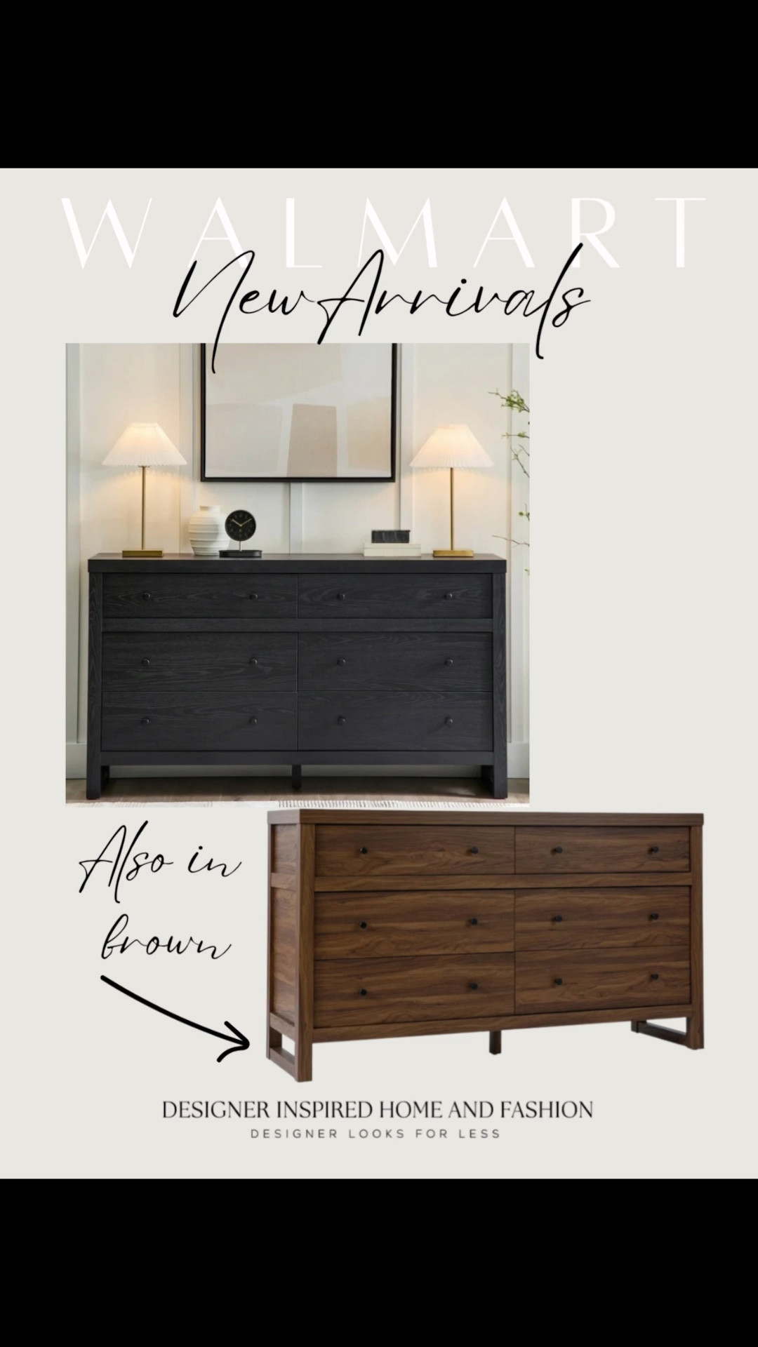 New arrivals dressers from @walmart!
