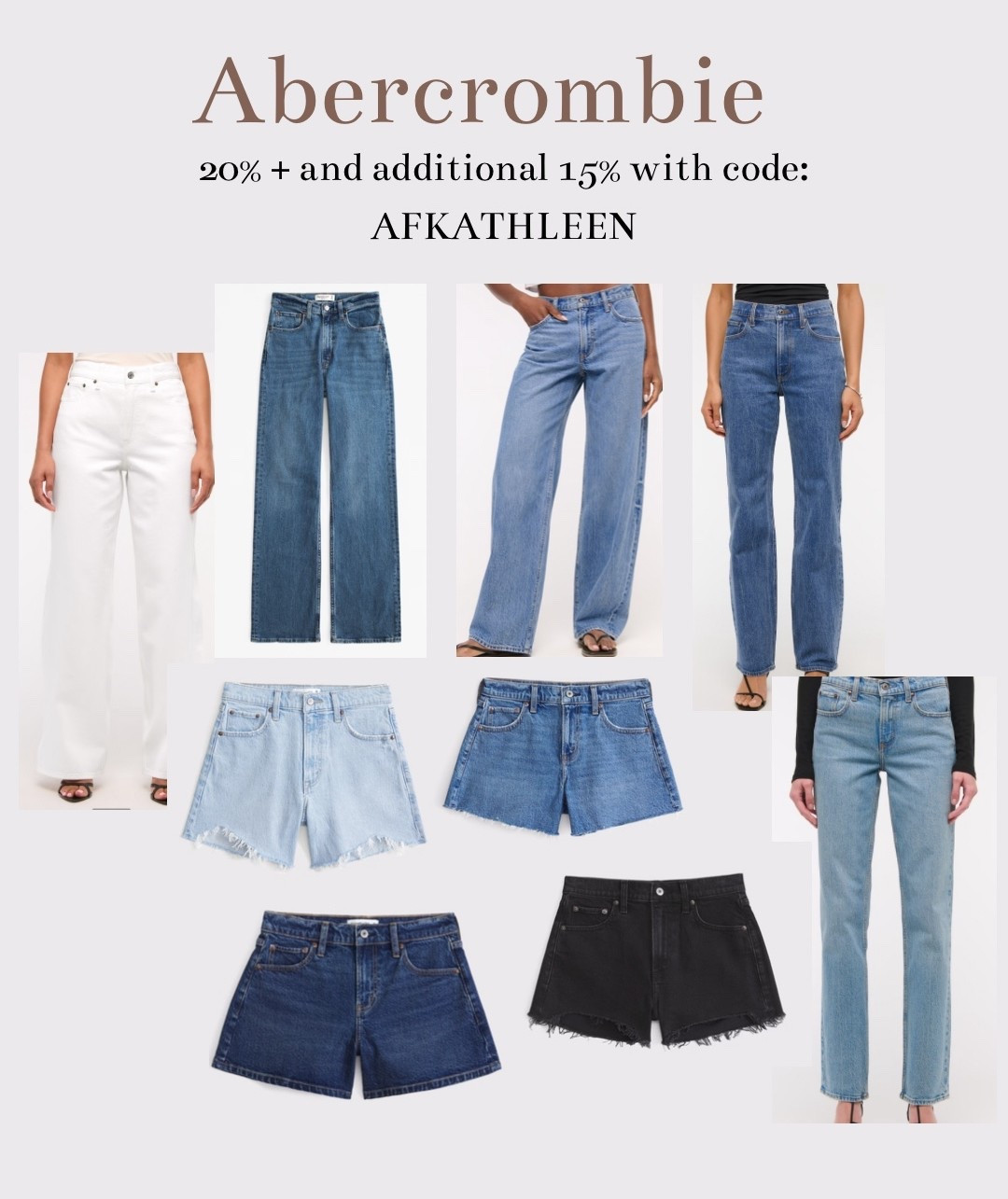 With that additional 15% off, jeans come to under $50!! A&F jeans are the absolute best! 

#a&f #abercrombie #jeans #jeanshorts #salealert #sale #discount #fall #fallfashion #jeanstyle #fallfit 

#LTKSaleAlert #LTKFindsUnder50 #LTKStyleTip