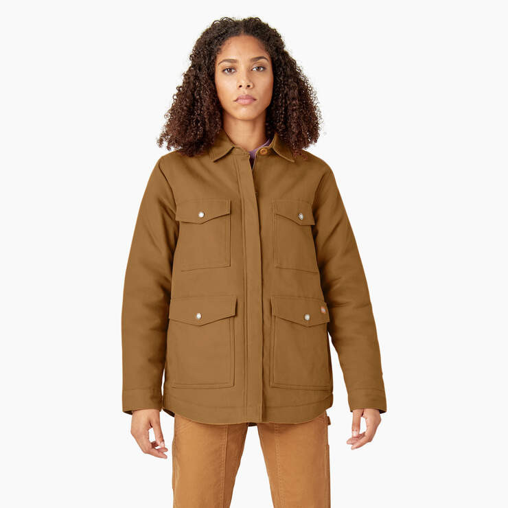 Women's Duck High Pile Fleece Lined Chore Coat - Dickies US | Dickies