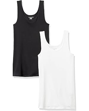 Amazon Essentials Women's Slim-Fit Tank, Pack of 2 | Amazon (US)