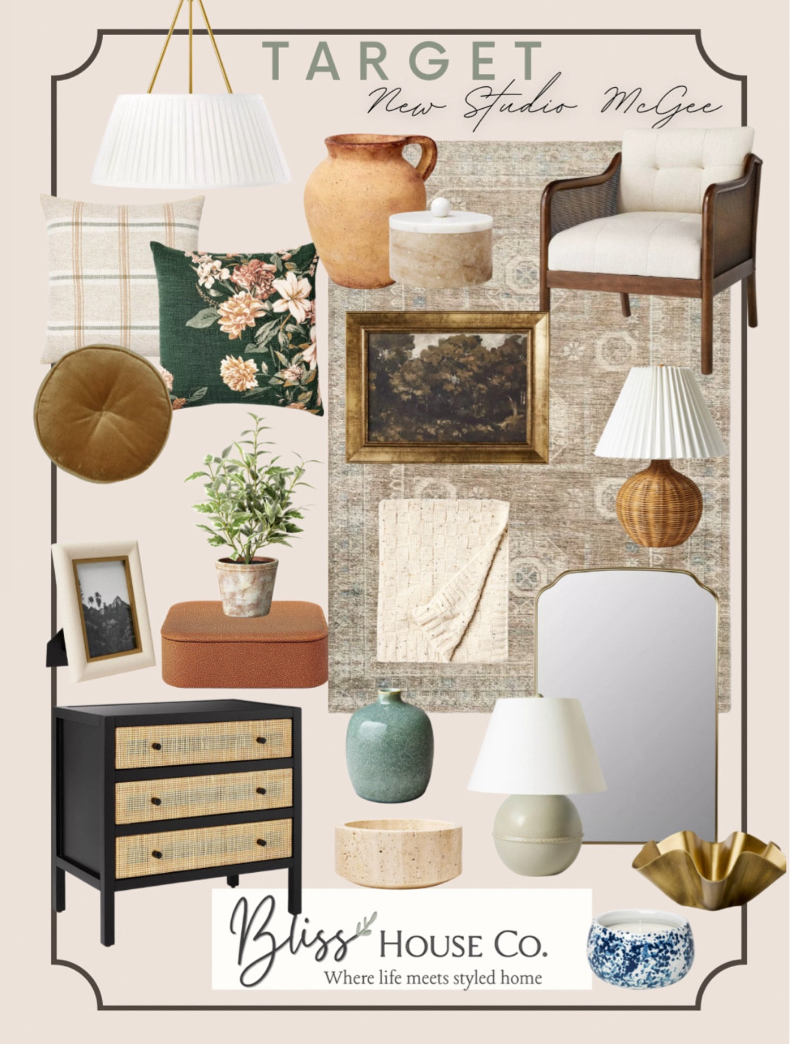 New pieces from studio studio McGee, and target

Chair, dresser, lamp, mirror, art base pillows, rug

#LTKhome #LTKfindsunder50 #LTKfindsunder100