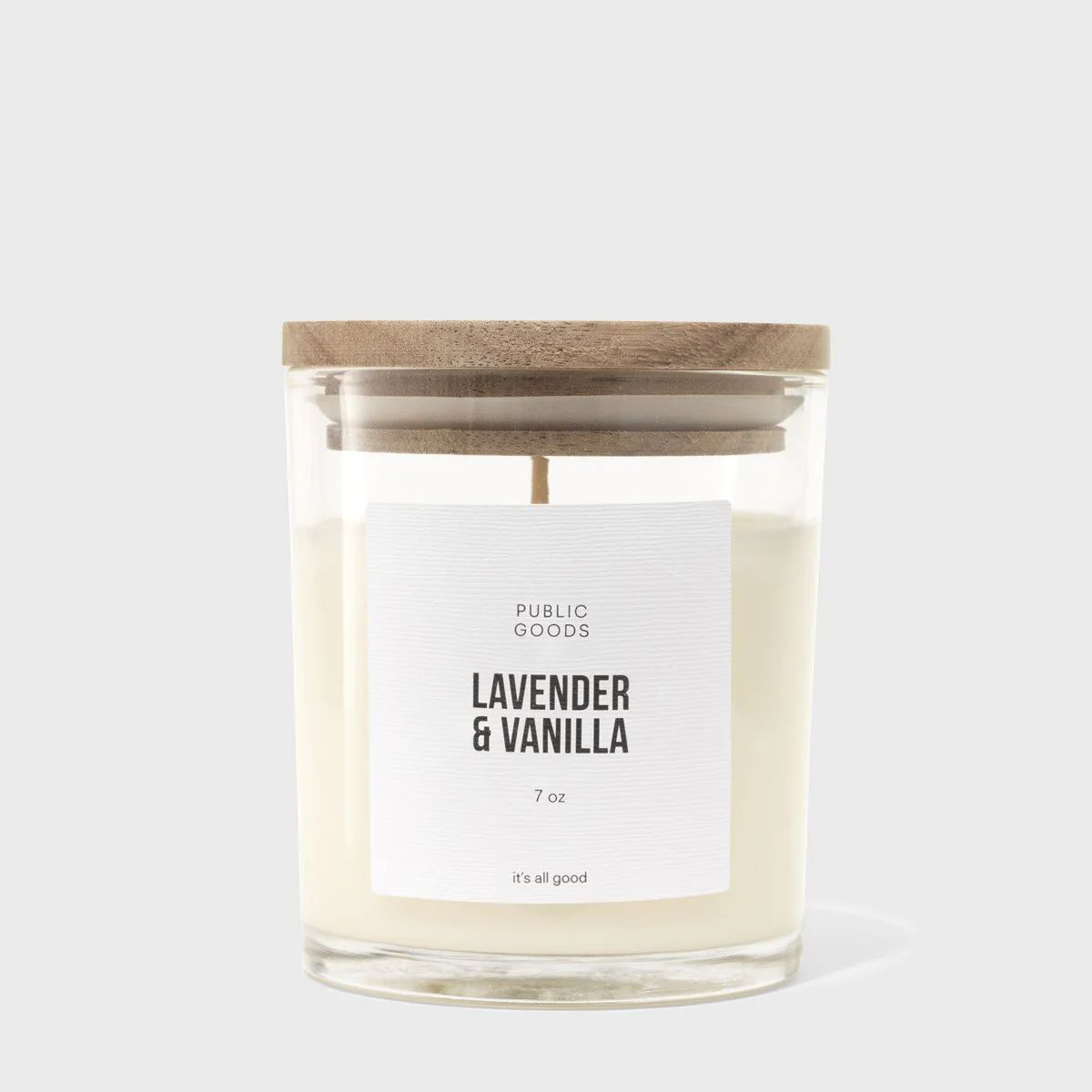 Lavender & Vanilla Soy Candle (7oz) | Public Goods