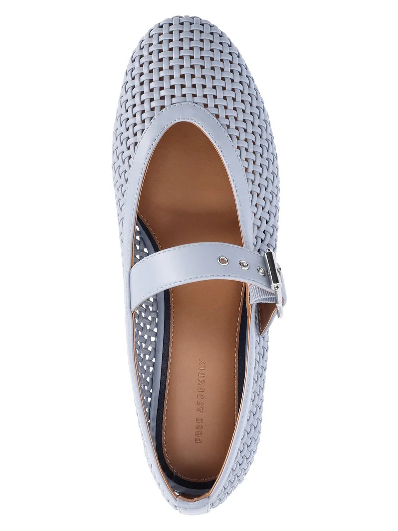 Free Assembly Women's Woven Mary Jane Ballet Flats | Walmart (US)