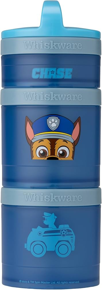 Whiskware Paw Patrol Stackable Snack Containers for Kids and Toddlers, 3 Stackable Snack Cups for... | Amazon (US)