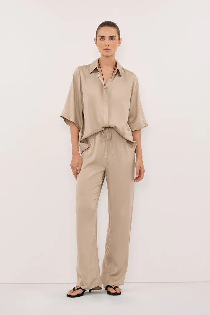 PERCY GOLD SILK SHIRT | DISSH