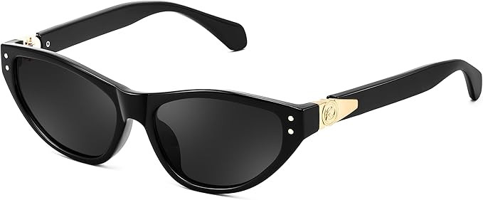 FEISEDY Trendy Cat Eye Sunglasses for Women Men, Retro Narrow Cateye Frame Chic Womens Sunnies B9... | Amazon (US)