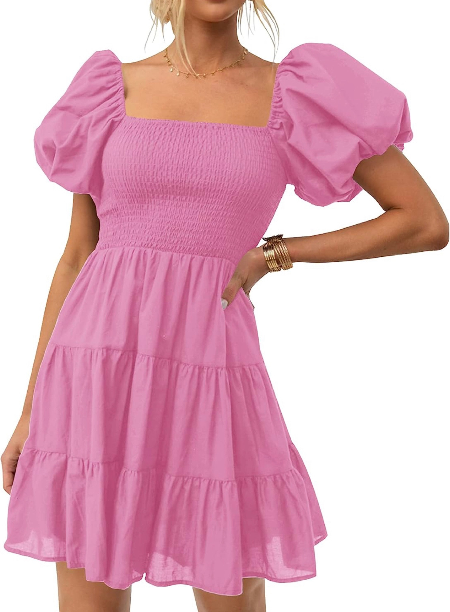 I’m a sucker for anything pink! Loving the puff sleeves on this dress 💕

#LTKsalealert #LTKunder50