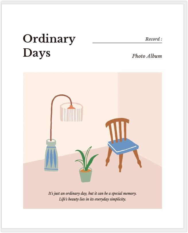 Ordinary Days PVC Adhesive Photo Album, Sweet Home - Photo Album, Photo Book, Adhesive Album, Des... | Amazon (US)