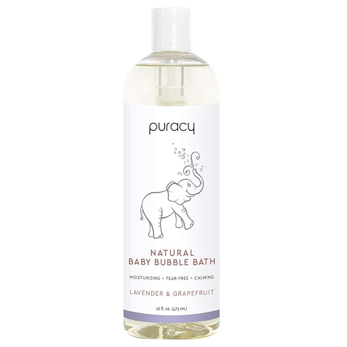 Puracy Natural Baby Bubble Bath, Lavender & Vanilla, Tear-Free, Sulfate-Free, Hypoallergenic, 16 ... | Amazon (US)