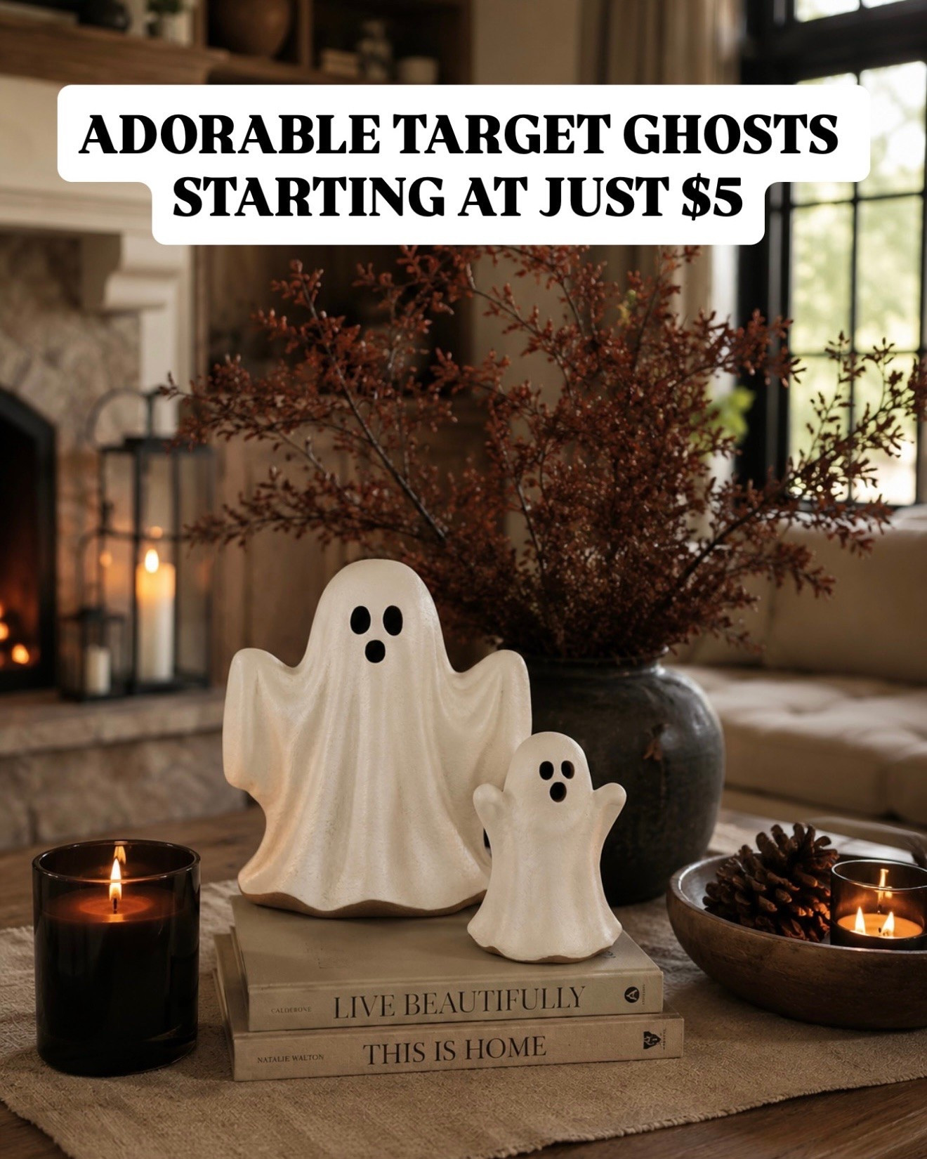 ADORABLE TARGET GHOSTS STARTING AT JUST $5

Follow @farmtotablecreations on Instagram for more home finds and styling inspiration.

These adorable ceramic ghosts are proof that you don’t have to spend a fortune to make your home feel festive. At just $5 for the small and $10 for the large, they’re the perfect touch for shelves, coffee tables, mantels, trays, or entryway styling. Simple, timeless, and just spooky enough—they’re the kind of Target find that disappears fast.

#TargetFinds #HalloweenDecor #TargetHalloween #SeasonalDecor #HomeDecor

#LTKHome #LTKSeasonal