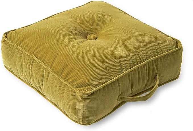 Greendale Home Fashions Omaha 21-inch Square Floor Pillow, Army Green | Amazon (US)