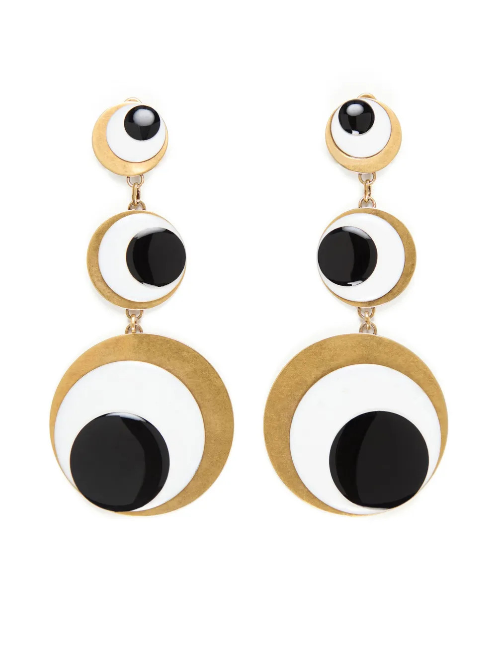 enamel eye drop earrings | Farfetch Global