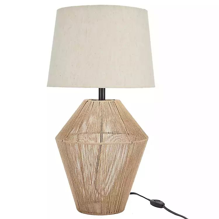 Natural Woven Jute Urn Table Lamp | Kirkland's Home