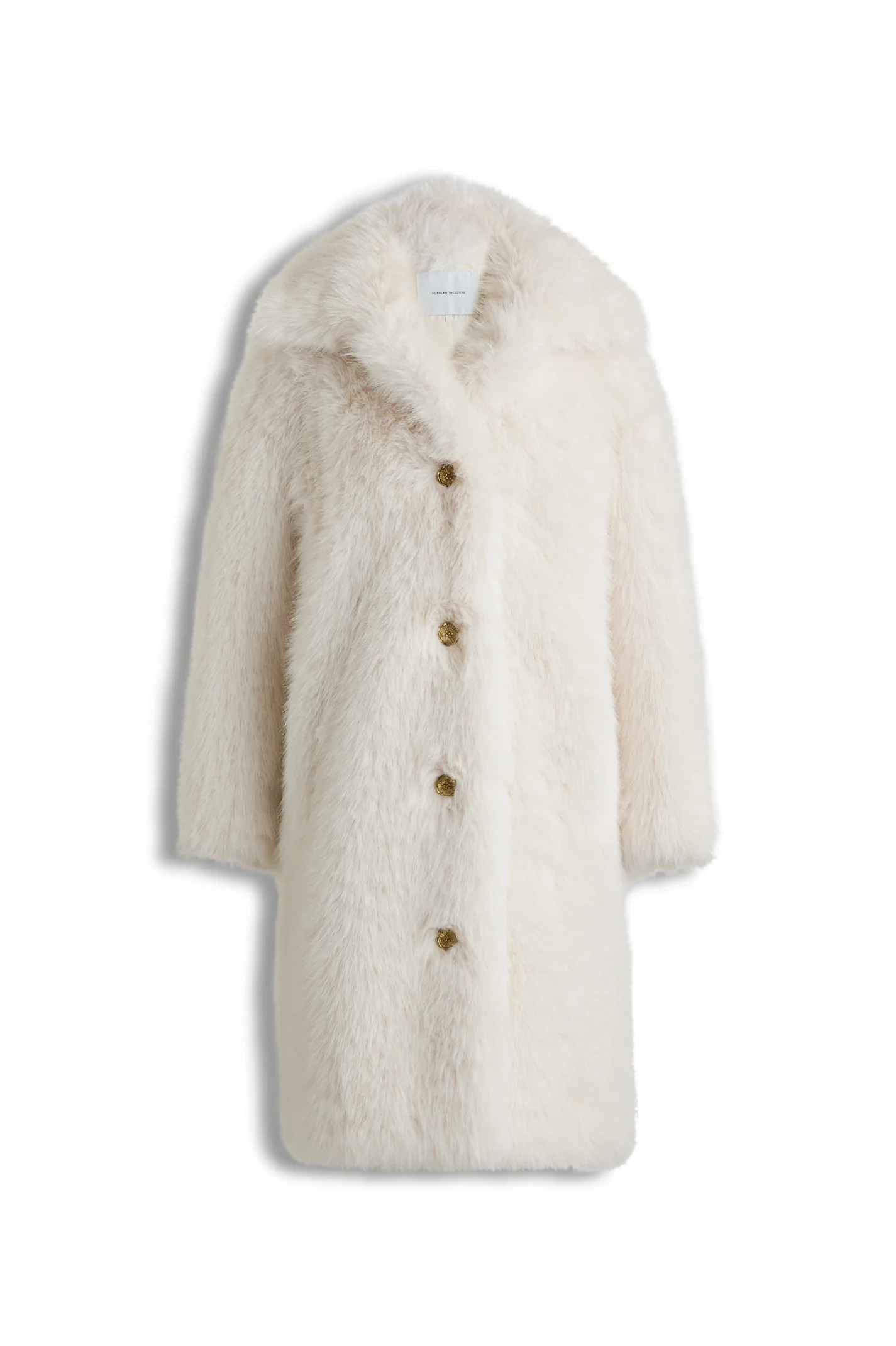 FAUX-FUR COAT - ALABASTER - Scanlan Theodore | Scanlan Theodore AU