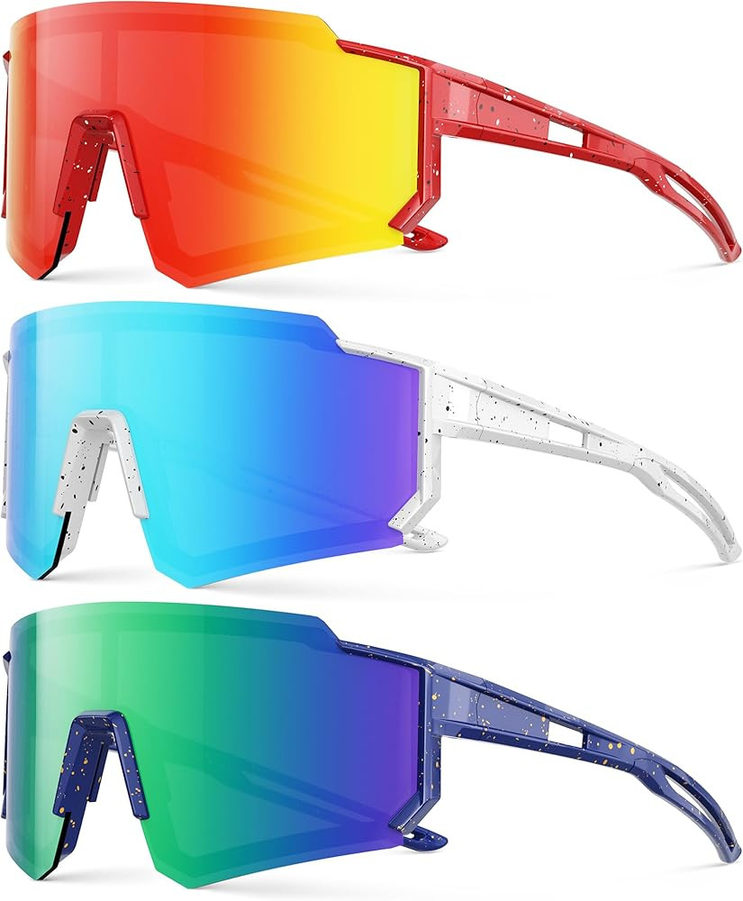 Fanshen Youth Baseball Sunglasses for Kids - Polarized Sunglasses Softball Cycling for Boys Girls... | Amazon (US)