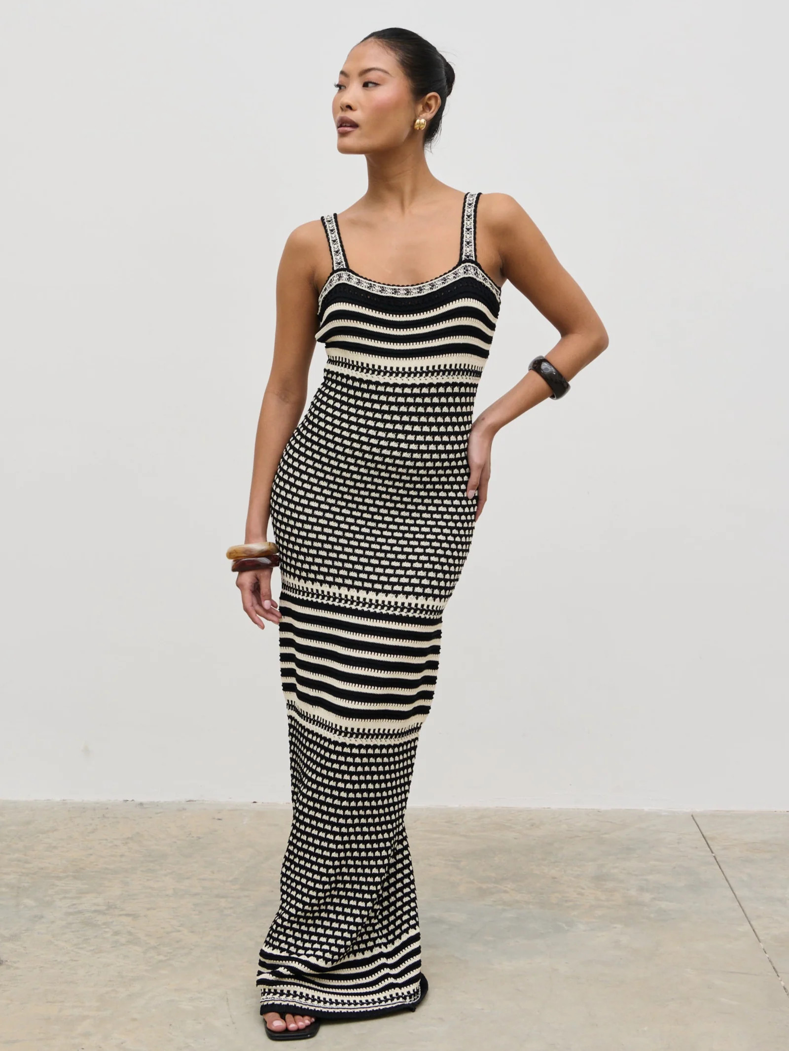 Tammy Crochet Knit Maxi Dress | Pretty Lavish (UK)