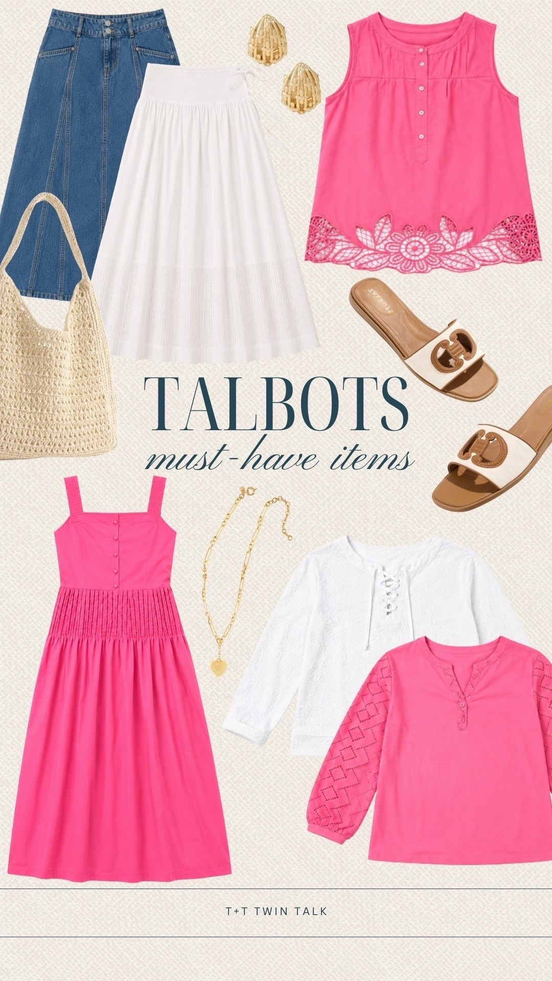 Talbots has so many fun pieces to mix and match, and I love the bright colors in these outfits. Pairing them with a white skirt or denim makes them easy to wear for lunch, shopping, or your next trip. The woven bag and slides are the finishing touches that pull each look together.

#LTKSeasonal #LTKOver40 #LTKMidsize