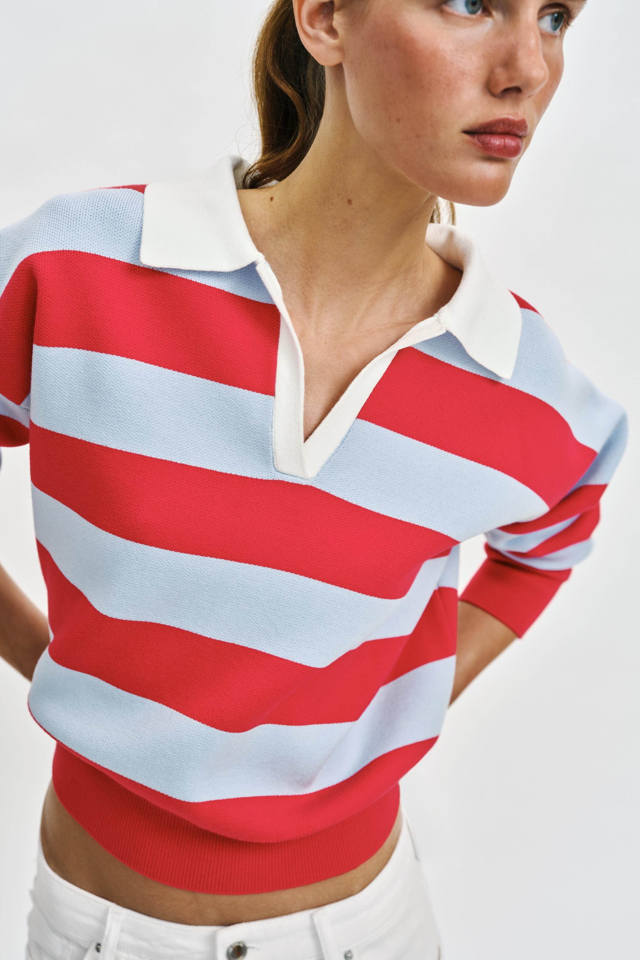 STRIPED POLO SWEATER | Zara US
