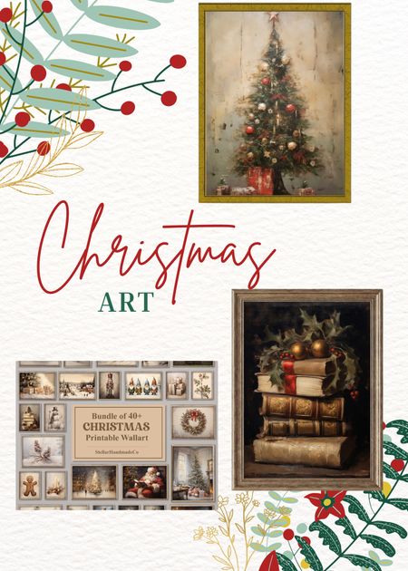 @etsy is your source for holiday printable art. 

#LTKSeasonal #LTKhome #LTKHoliday