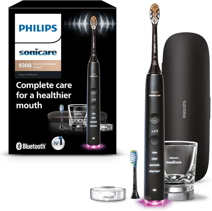 Philips Sonicare DiamondClean Smart 9300 Electric Toothbrush, Sonic Toothbrush with App, Pressure... | Amazon (US)