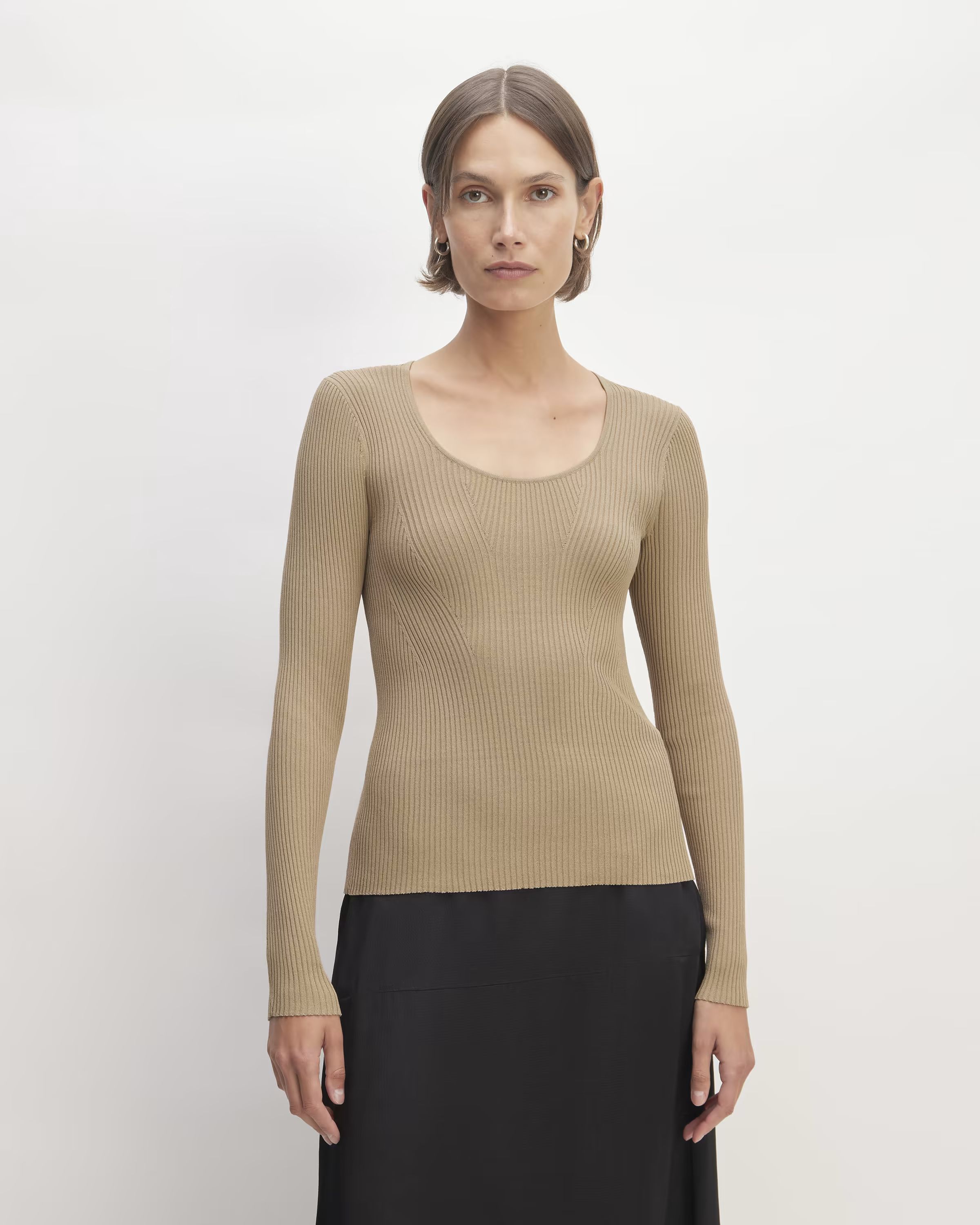 The Ribbed Scoop-Neck Sweater | Everlane