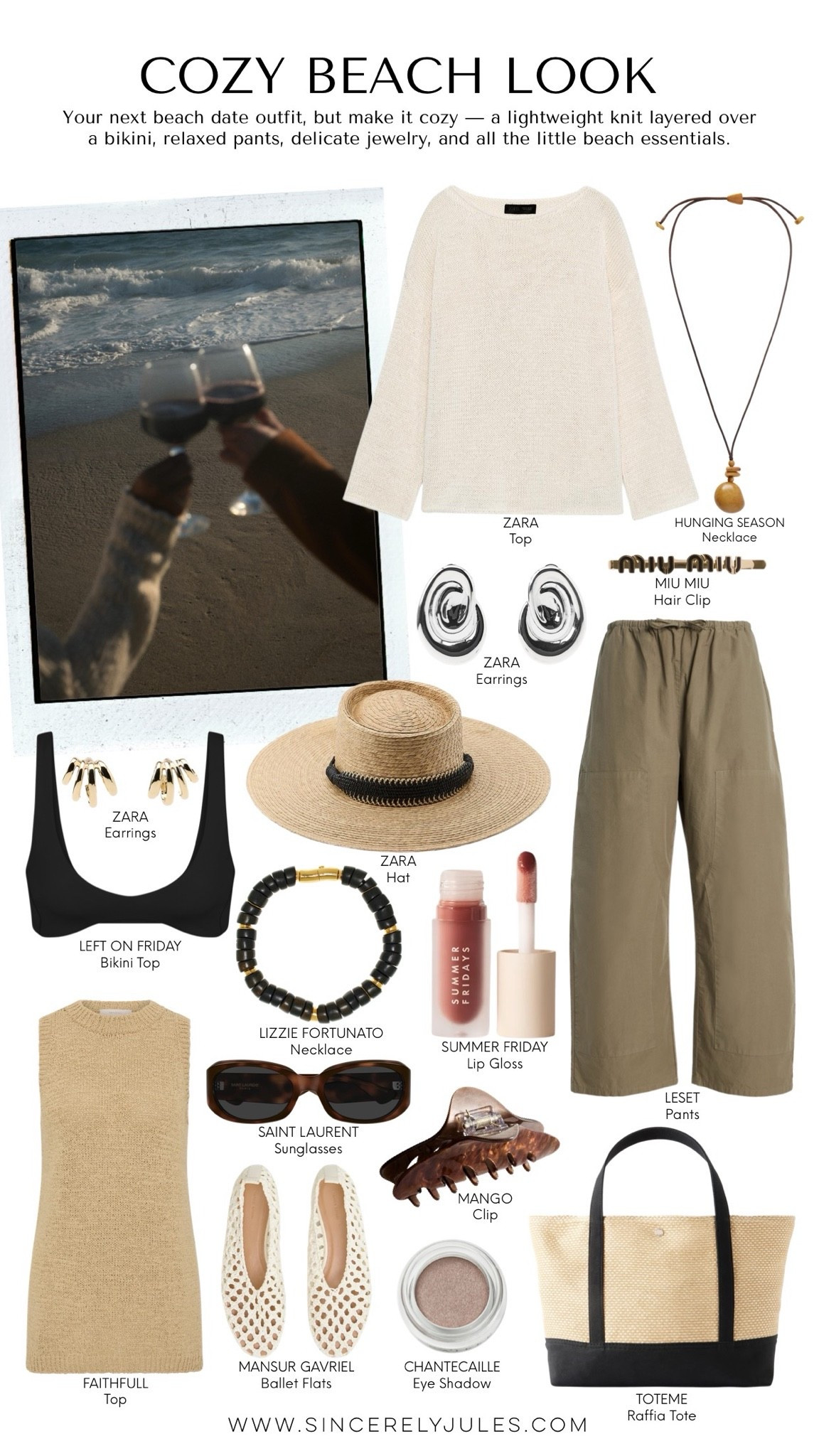 Cozy beach look.

#LTKootd