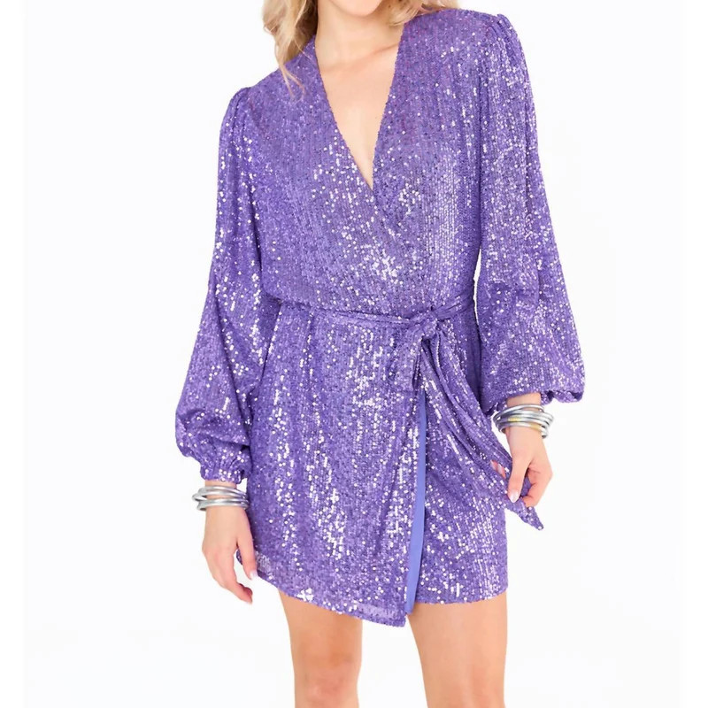 BUDDYLOVE Buddylove Adeline Dress In Fig - Purple | Verishop