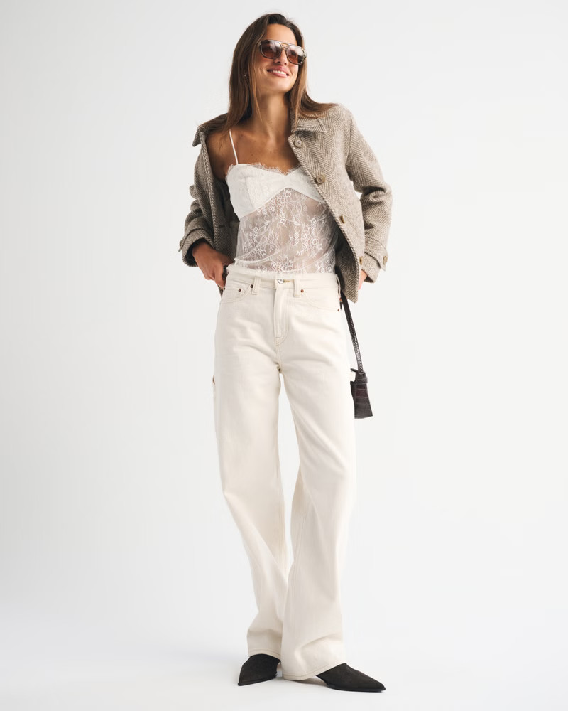 Short Wool-Blend Coat | Abercrombie & Fitch (UK)