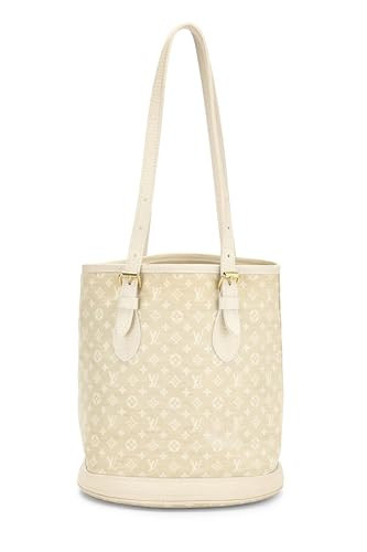 Louis Vuitton, Pre-Loved Beige Monogram Mini Lin Bucket PM, Beige | Amazon (US)